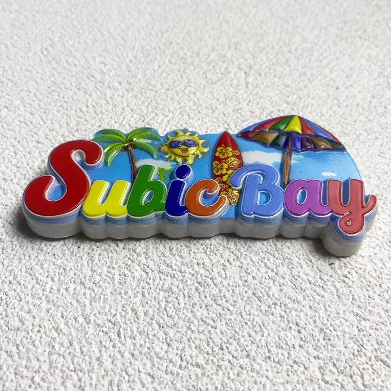 Subic Bay Souvenirs Home Decor Пляж солнце доска для серфинга 3D магниты на холодильник
