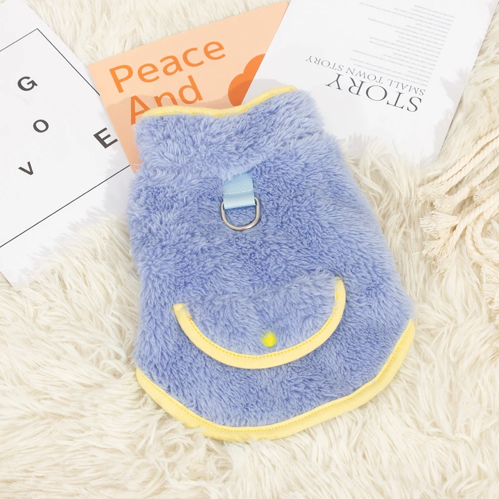 

Winter Fleece Dog Clothes Warm Soft Soft Spring Autumn Pullover Comfortable Puppy Clothing New Candy Color Dogs Cats Pet Vests