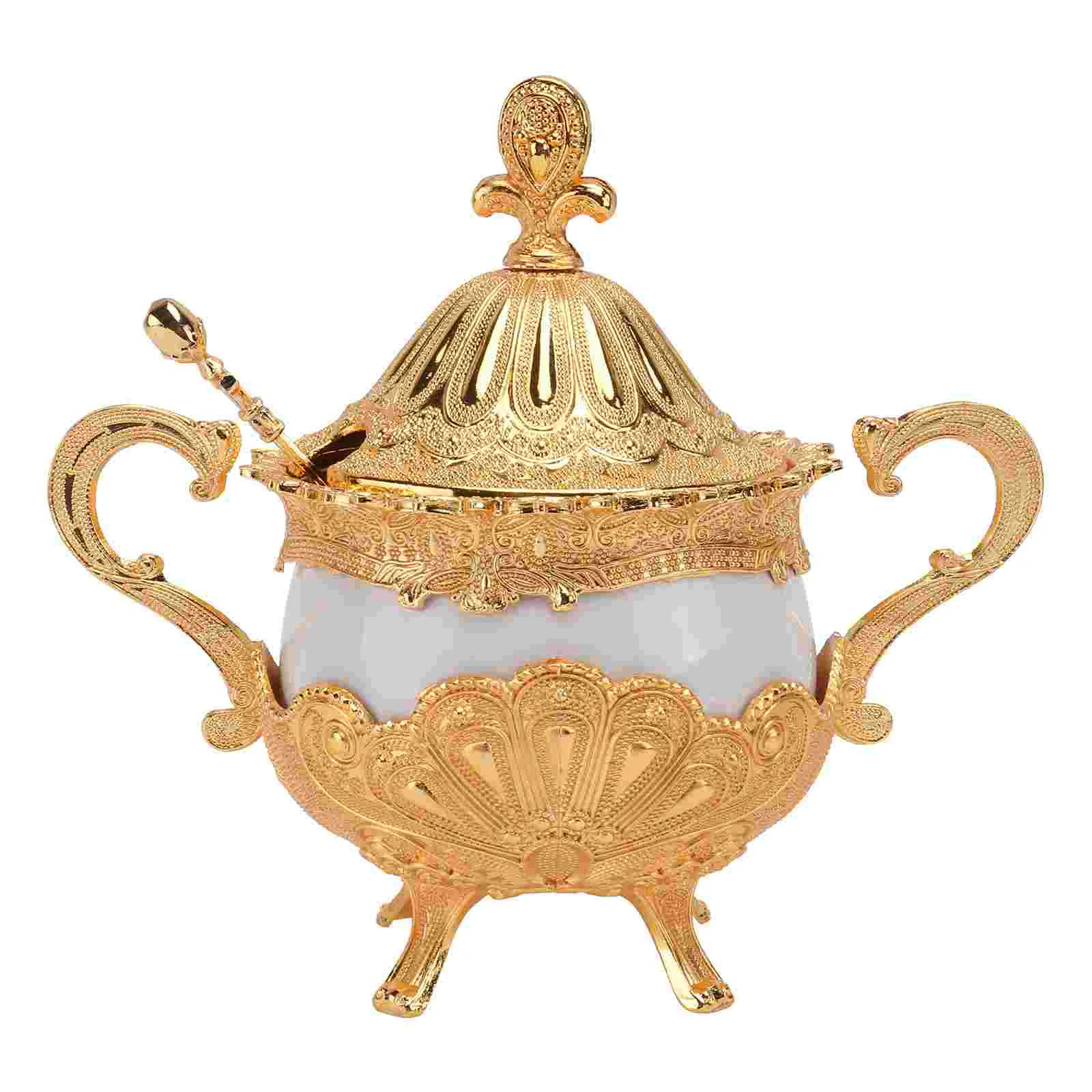

Jar Sugar Bowl Salt Ceramicporcelain Candy Jars Storage Seasoning Jewelry Spoon Condiment Box Container Bowls Lid Tray Kitchen