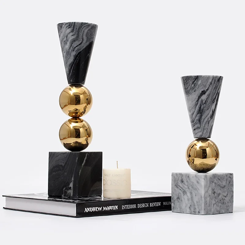 

Living Room Luxury Wedding Candle Holder Table Setting Unique Modern Pillar Candel Stand Aesthetic European Bougeoir Ornaments