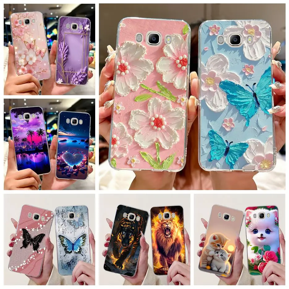 Фото Чехол для Samsung Galaxy J3 J5 J7 2016, новый модный окрашенный чехол, мягкий тонкий чехол для телефона Samsung J320F J510F J710F Fundas Bumper №1