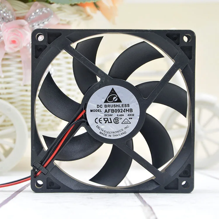 

Двухпроводный Вентилятор охлаждения сервера Delta Electronic AFB0924HB 6X32 DC 24 В 0,45 а 90x90x25 мм