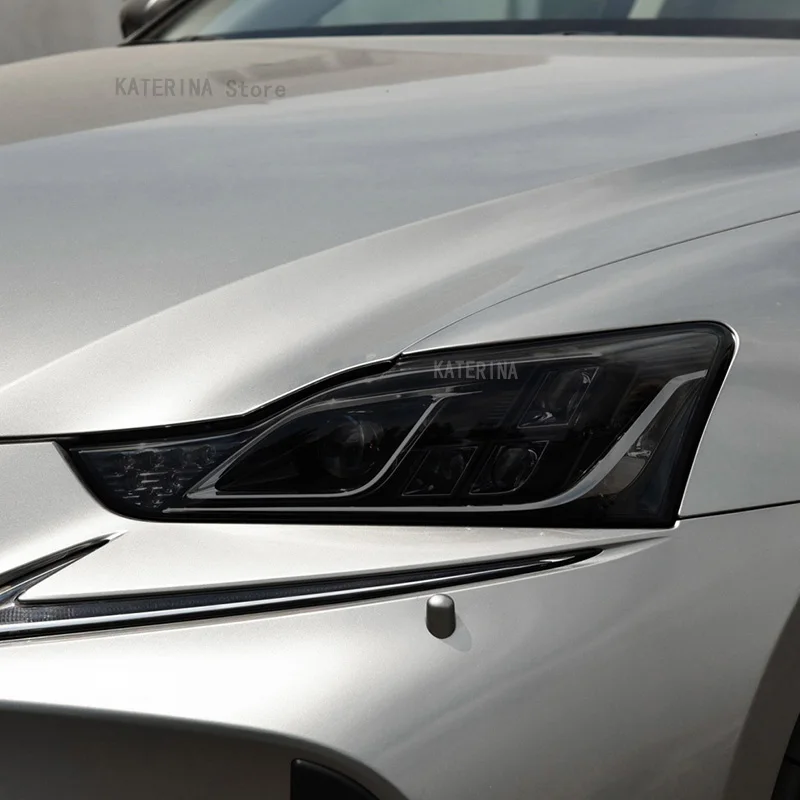 

For Lexus IS 2016-2020 Accessories Car Headlight Protective Film Vinyl Restoration Transparent Black TPU Sticker