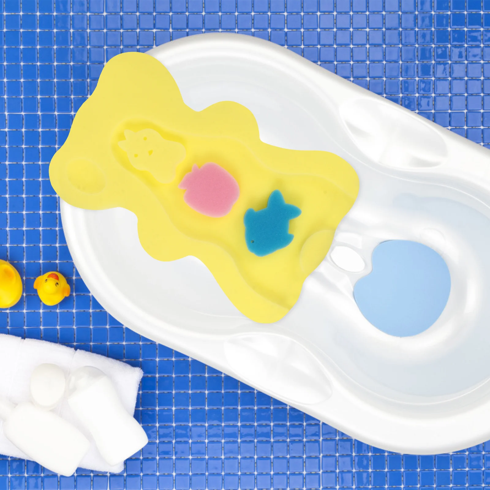 Детский коврик для ванной губка купания младенцев ванны нескользящая подушка