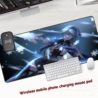 mrgbest eula genshin impact wireless phone charging mouse pad large play mat pad for mous rubber mat gamer rug anime mouse mats
