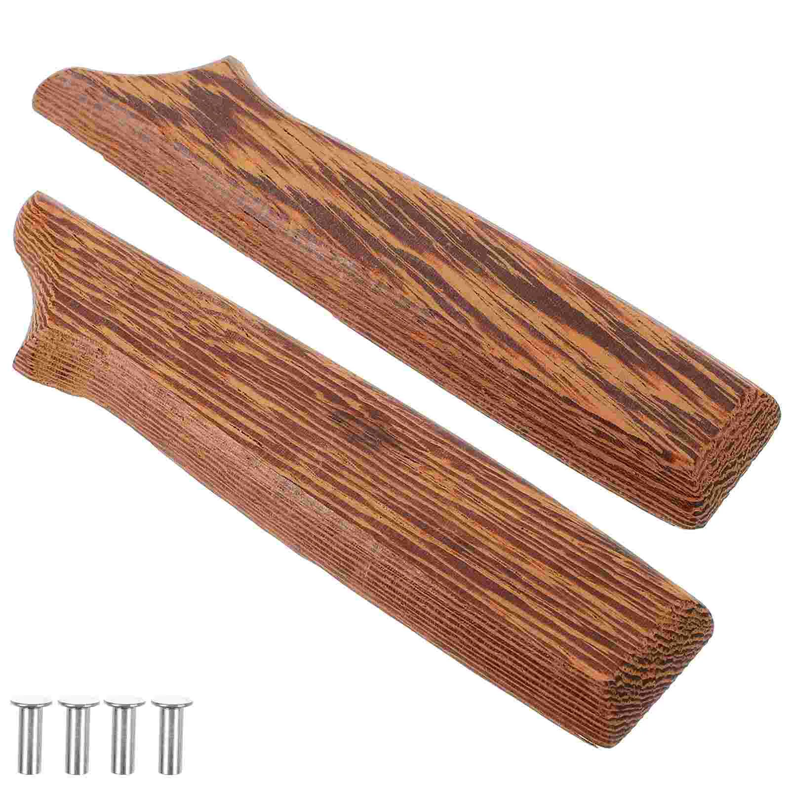 

2pcs Wooden Handle Replacement Kitchen Handle Non-skid Handle Grip