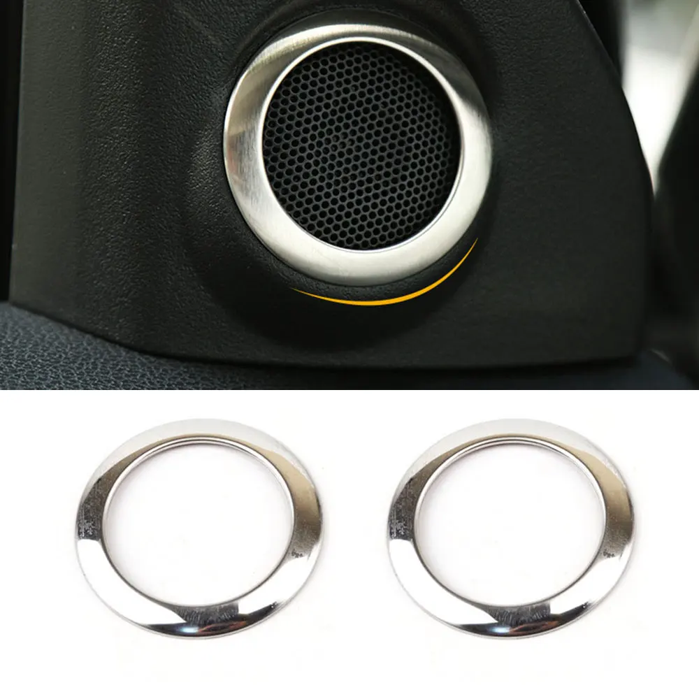 

Для Mitsubishi Outlander 2014 2015 2016 2017 2018 2019 хромированный интерьер A Pillar Stereo Speaker Cover Trim Decoration Car Styling