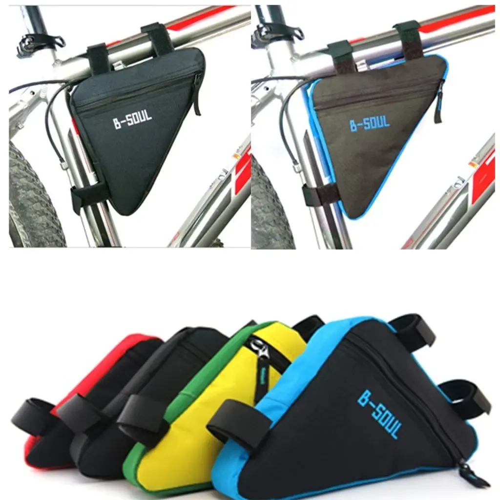 4 Colors Waterproof Triangle Cycling Bicycle Bags Front Tube Frame Bag Mountain Bike Triangle Pouch Frame Holder Saddle Bag New