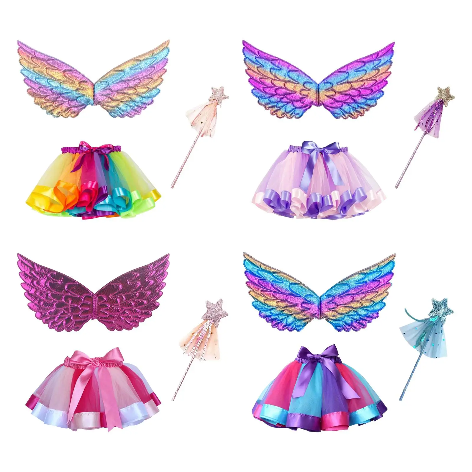 

Girls Fairy Costume Set for Halloween Birthday Party Photo Ages 3-6