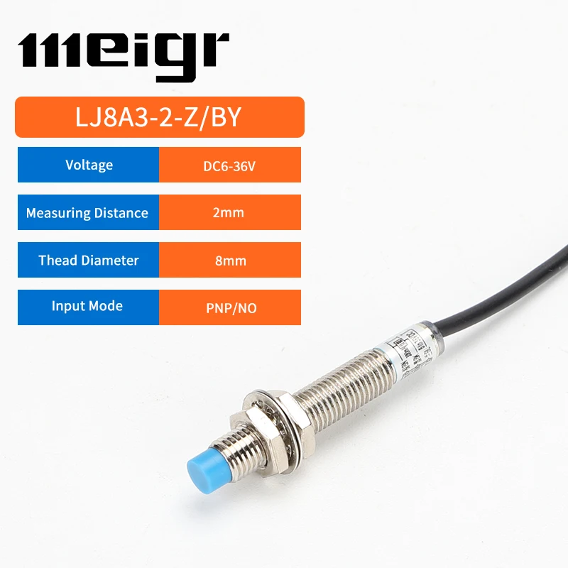 LJ8A3-4-Z/BX LJ8A3-4-Z/BY M8 индуктивный датчик приближения переключатель обнаружения NPN PNP Постоянный ток 6V 36V AC 110V 220V NO NC датчик приближения Sensor