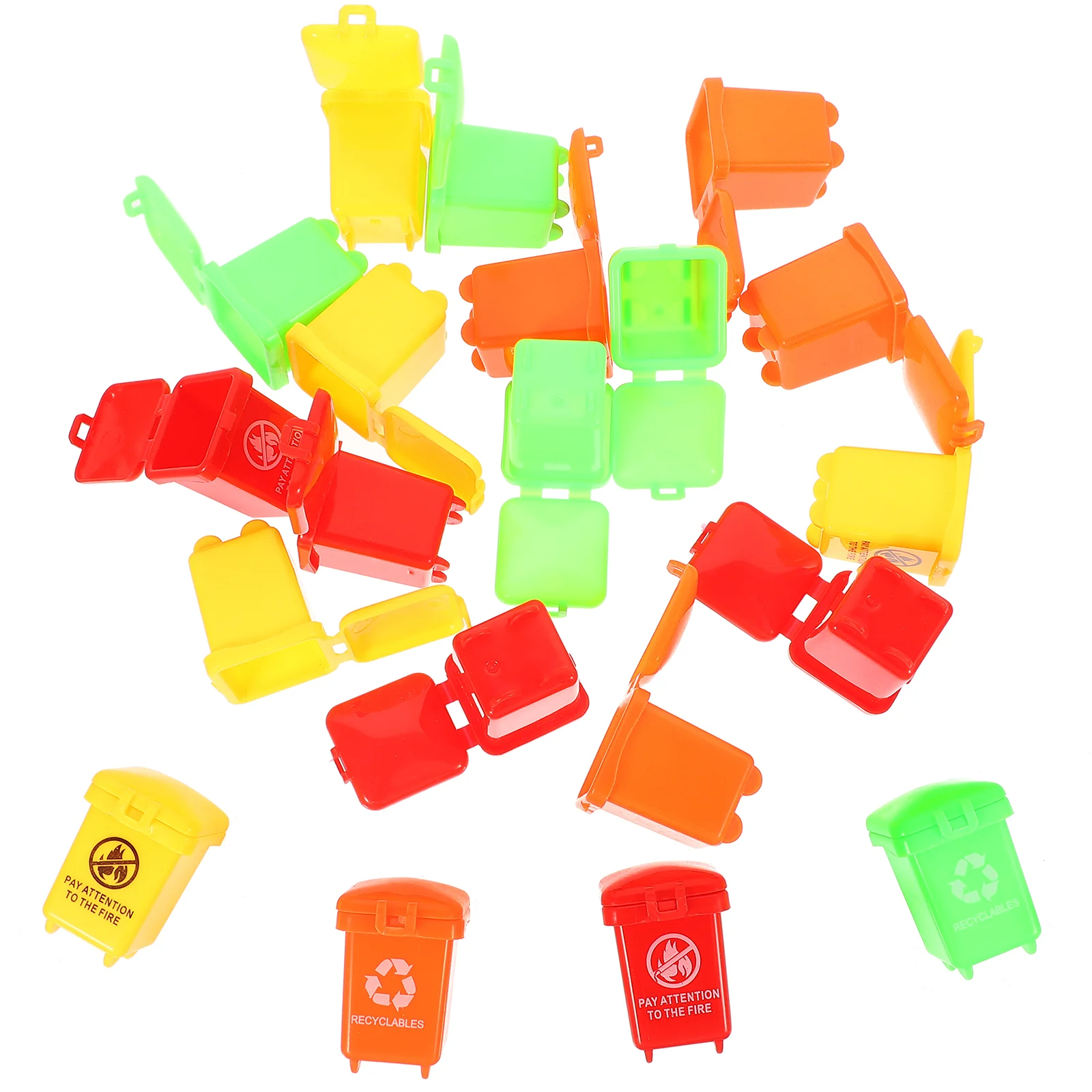 

Trash Can Garbage Toys Cans Mini Miniature Bin Kids Toy Furniture Bucket Children Early Vehicle Education Tiny Recycle Truck