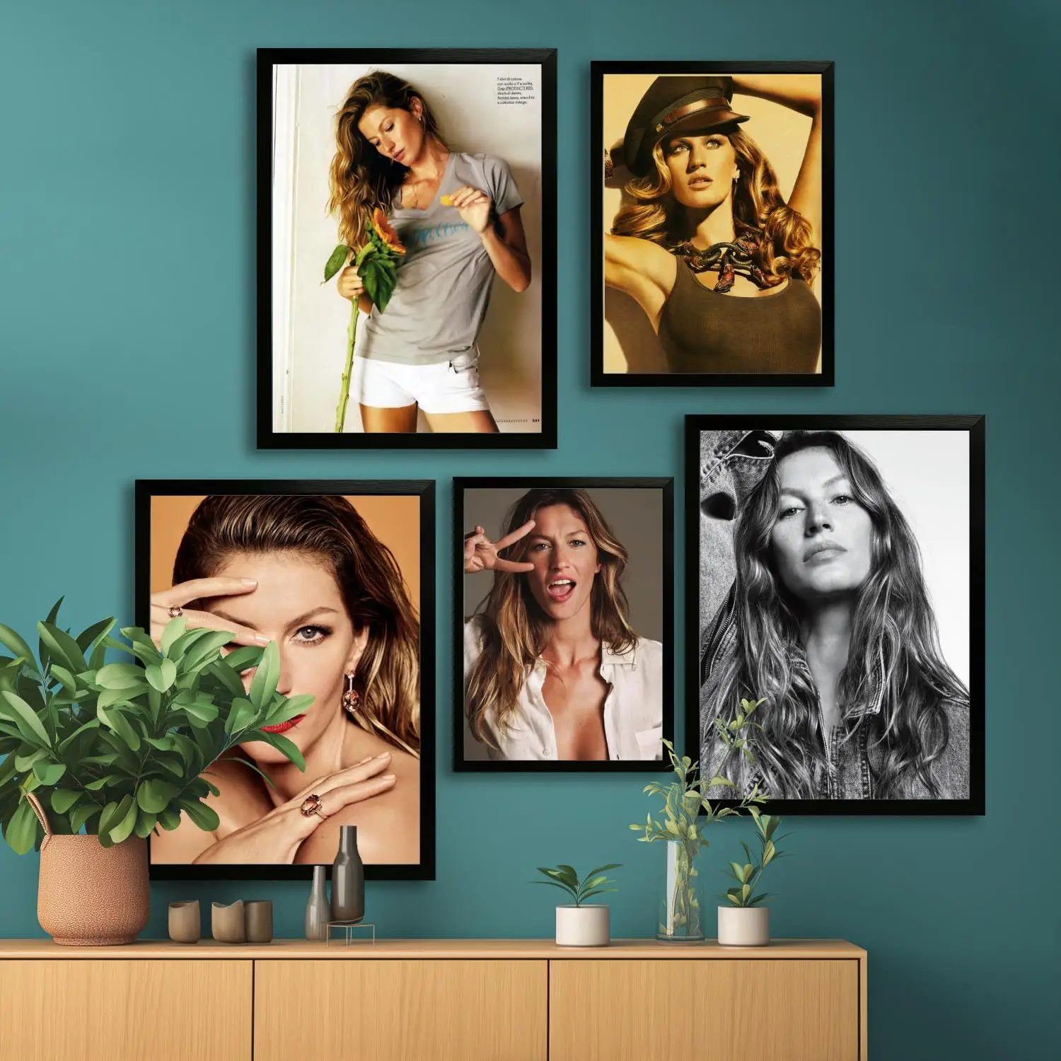 Художественный постер гisele bundchen на холсте