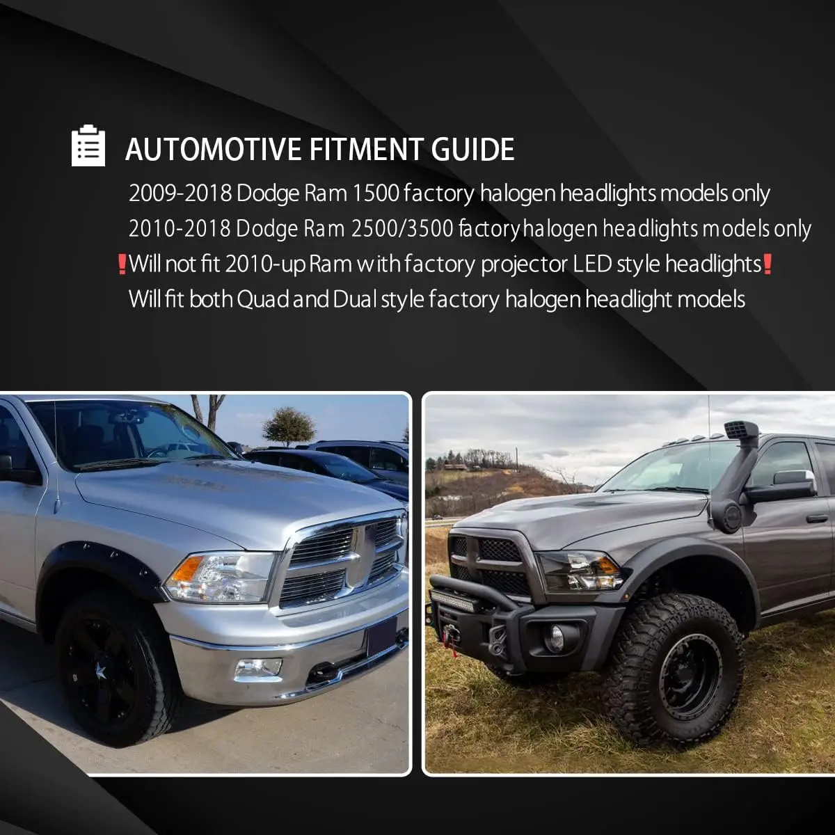 2 шт. Заводские галогенные фары Dodge RAM 2009 2018-1500 2010