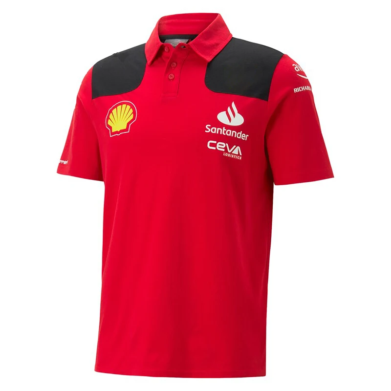 2023 Formula 1 new F1 racing red hot team official website same fan short-sleeved T-shirt polo shirt images - 6