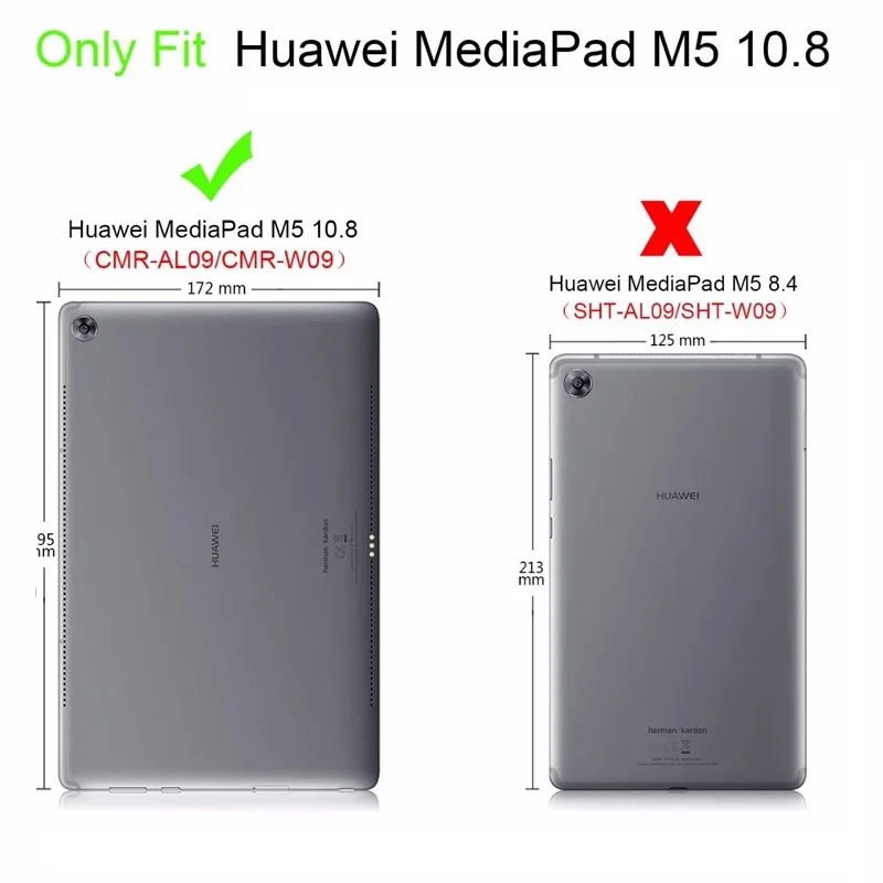 Чехол для Huawei Mediapad M5 10,8 дюйма, умный чехол из искусственной кожи для Huawei Mediapad M5 Pro, 10,8 дюйма, бесплатный подарок для мягкой флип-стилуса от AliExpress WW