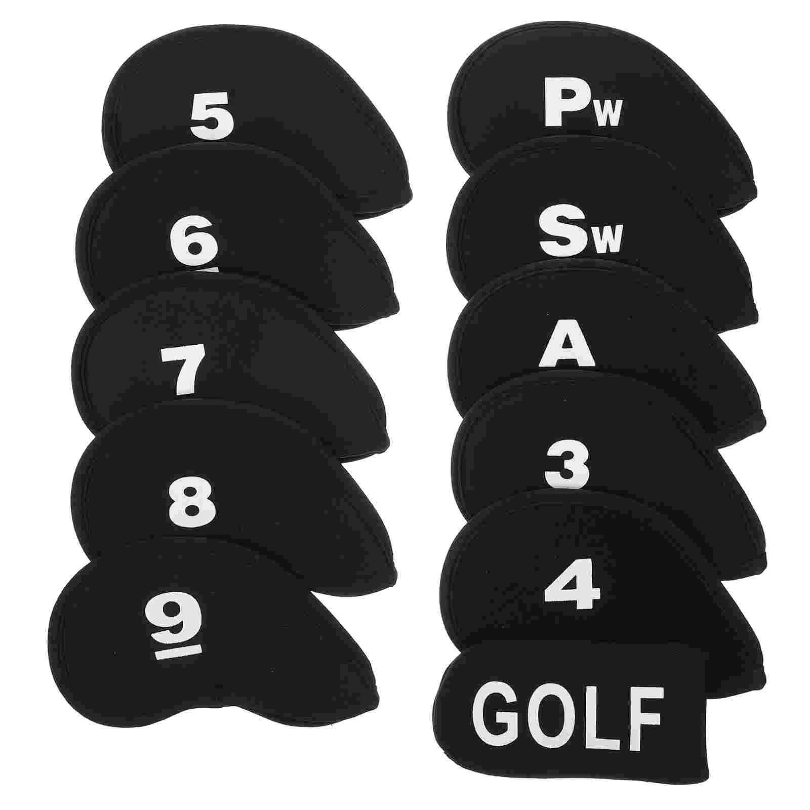 

11pcs Protective Golfs Club Head Cover Stylish Golfs Club Head Cover Putter Cover