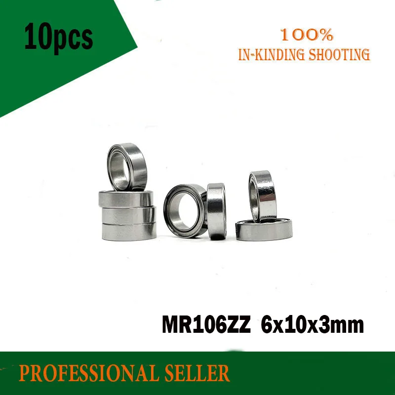 

MR106ZZ подшипник фотоэлемента P5 (10 шт.) 6*10*3 мм Миниатюрные шарикоподшипники MR106Z MR106 ZZ L1060ZZ