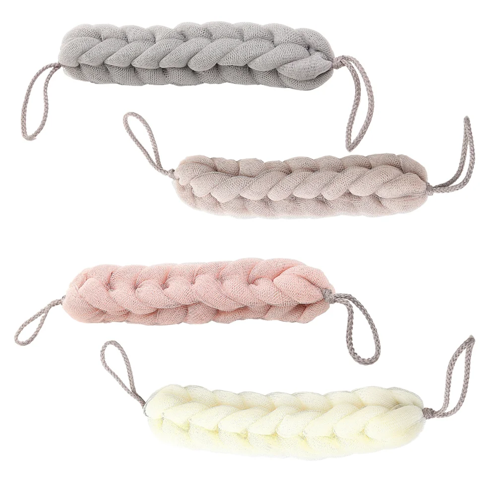 

4Pcs Pouf Creative Pouf Confotable Pouf Bath Wash Tower Body Scrubber Exfoliator Bath Tool for