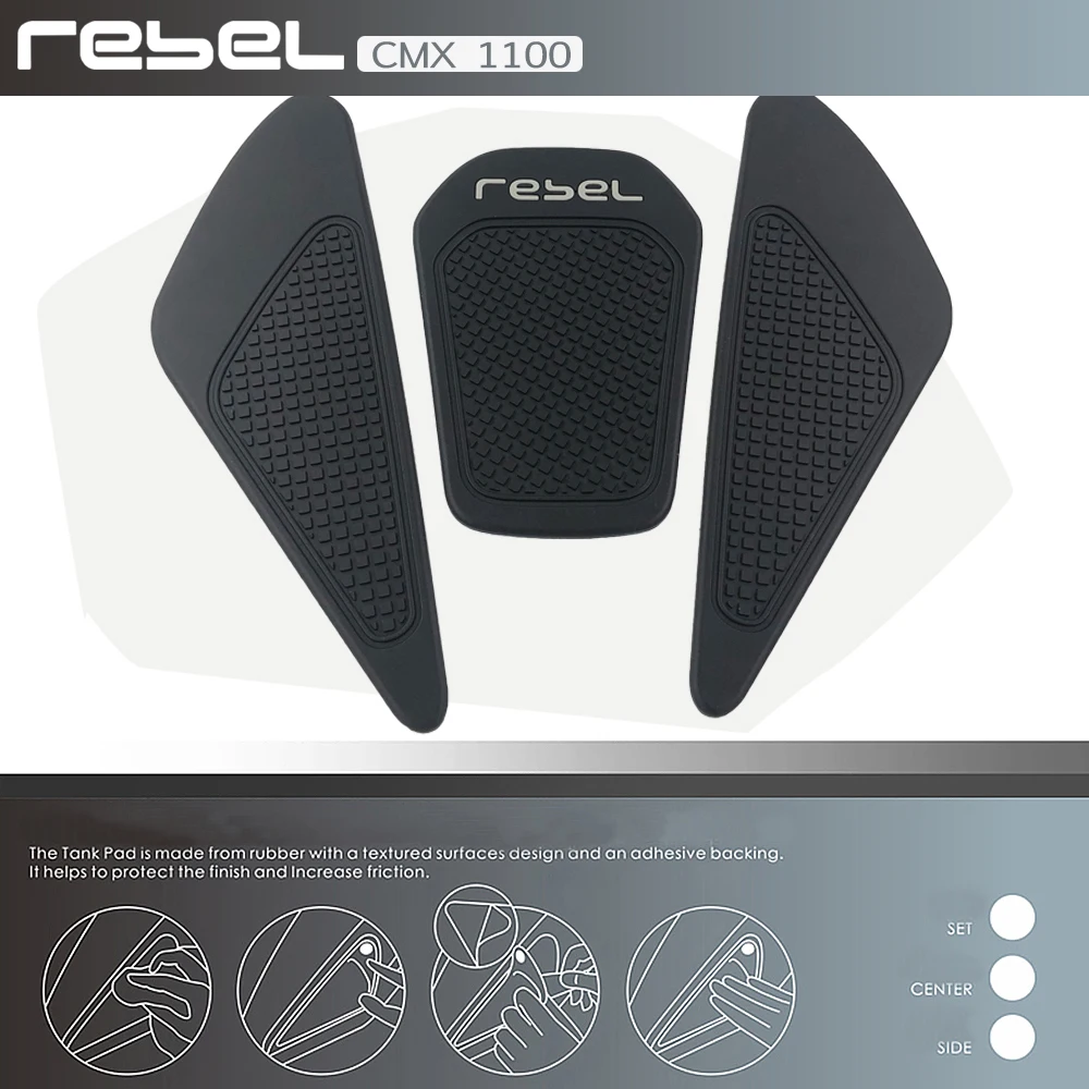 

Rebel 1100 cmx 1100 Защитная Наклейка на бак, наклейка на газ, коленный захват, клейкая прокладка для Honda REBEL 1100 CMX 1100