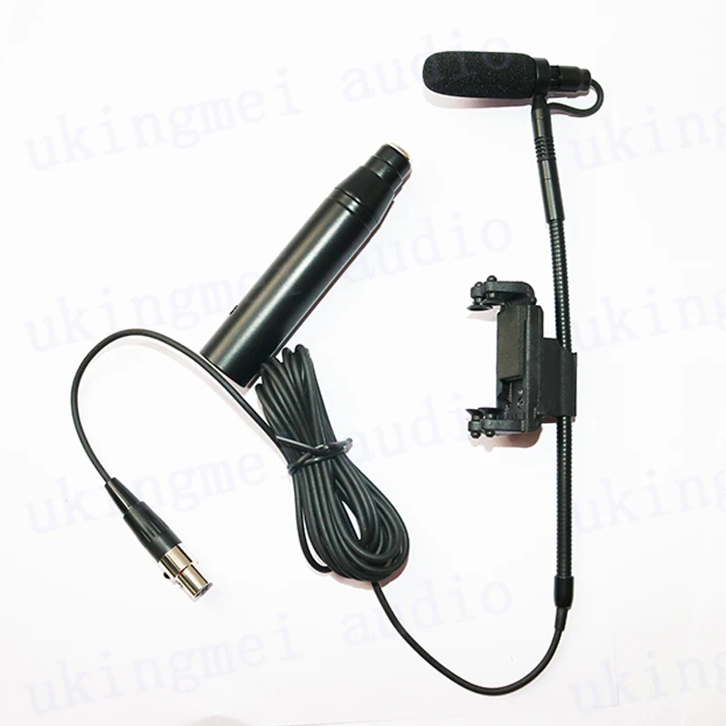Enlarge Musical Instrument Microphones with XLR 48V Adapter for Saxophone Violin Guitar Performance Instrument Stage Performance