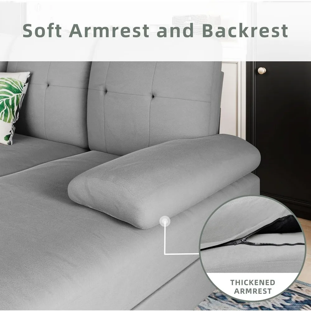 Сегментный диван для гостиной U-образный 4-местный комплект мебели с мягкими