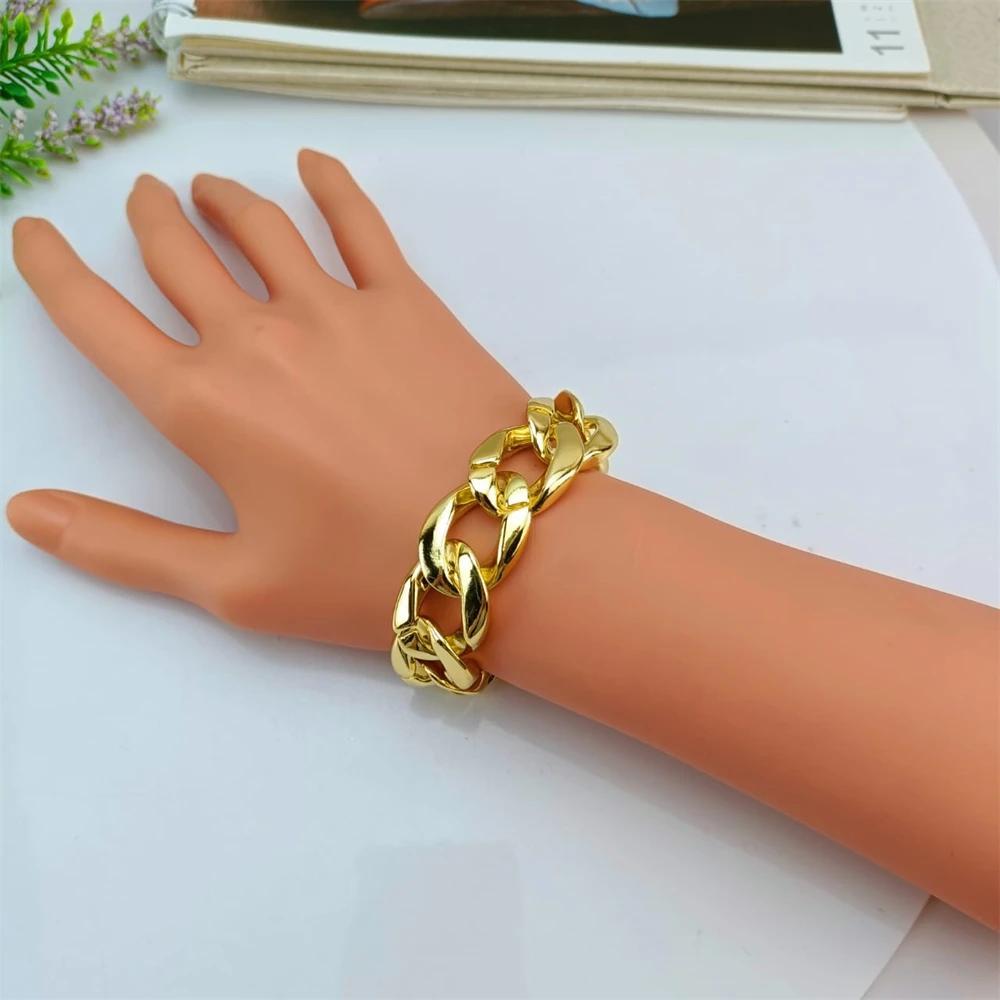 Женский комплект из колье и браслета нержавеющей стали