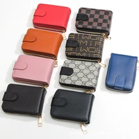 rfid prevents card swiping mens and womens organ card holder multifunctional zipper license bag small wallet drivers