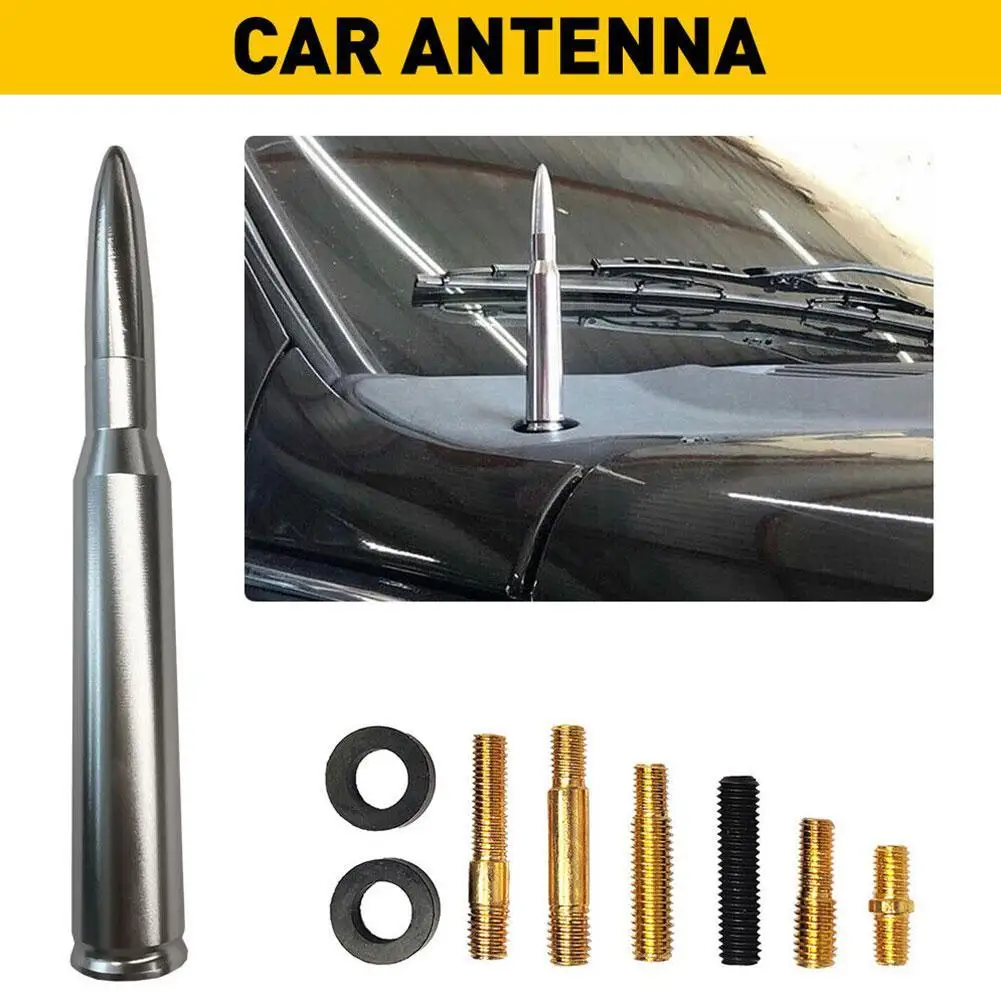 Antenna 50 Cal Caliber Bullet For TRUCK RAM 1500 For FORD F150 RAPTOR BRONCO