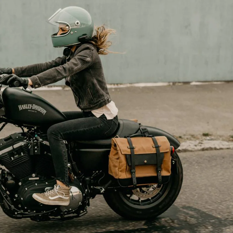 Motorcycle Side Bag Saddle Bag Locomotive Bag Side Bag Bilateral Helmet Bag Multi-Function Travel Riding Bag Motorcycle Riding