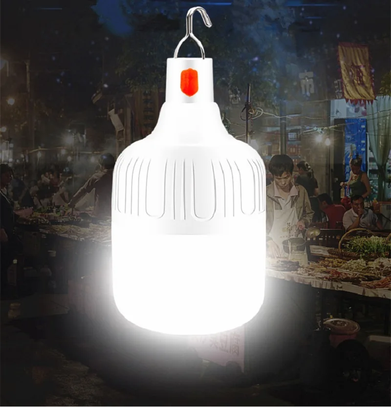 

Most Bright Camping Lantern USB Rechargeable Lamp Bulbs Tent Light Mobile Bulb Night Light Lights Portable LED Lamp with Battery