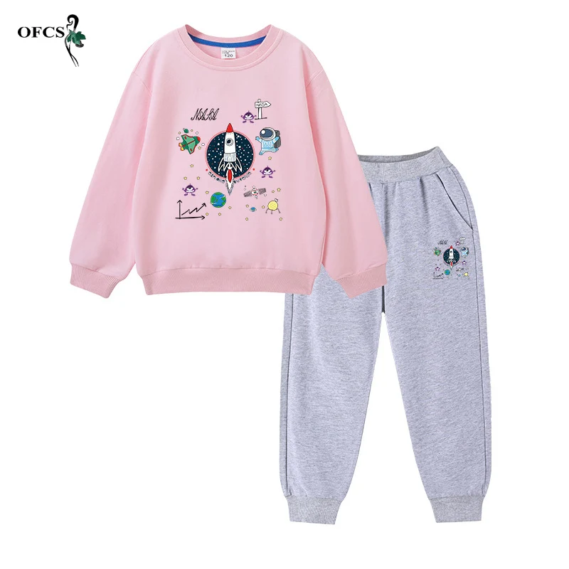 

2 шт./компл., свитшот для мальчиков и девочек 2-12 лет