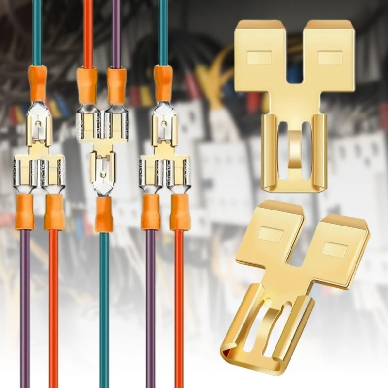 8 шт. латунные автомобильные двойные лопаточные разъемы быстроразъемные