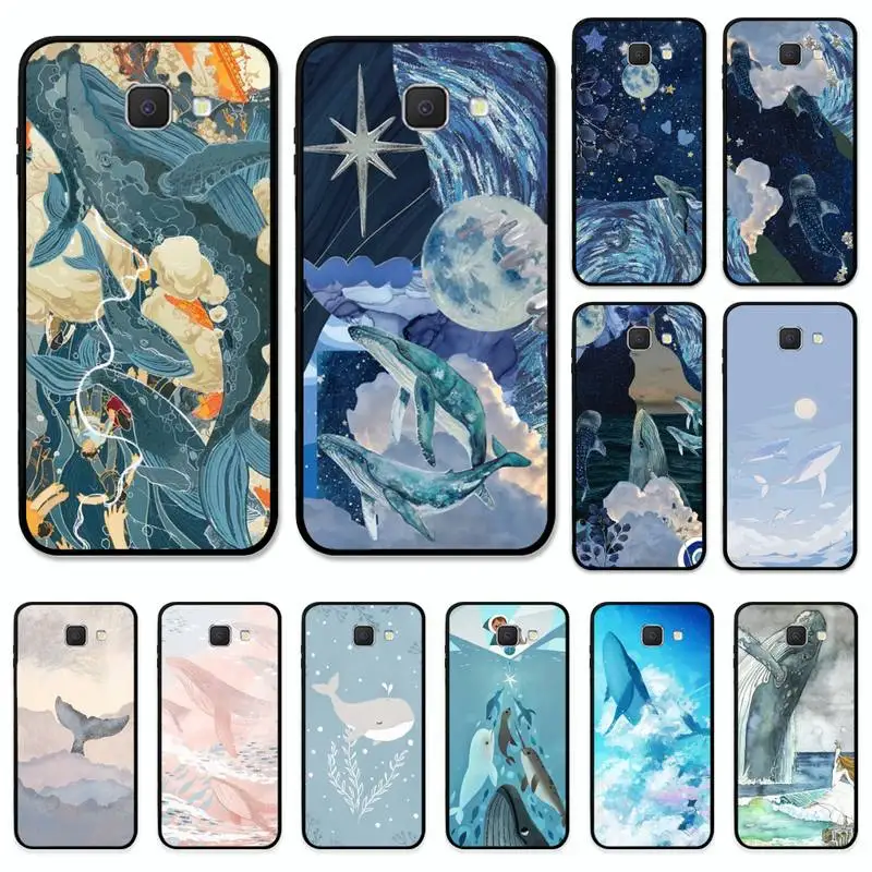 

Fantasy Whale Phone Case for Samsung J8 J7 Core Dou J6 J4 plus J5 J2 Prime A21 A10s A8 A02 cover