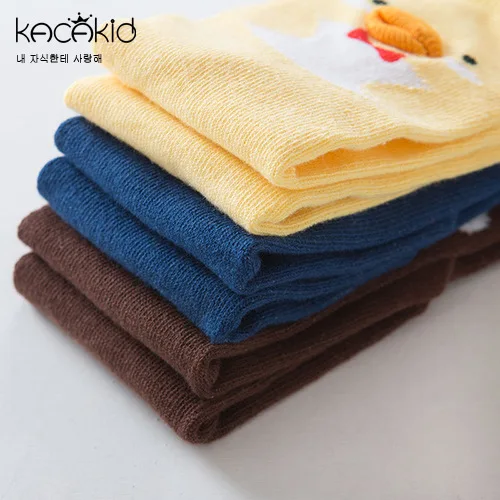 Новые детские носки 3 цветов для малышей девочек и мальчиков Хлопковые гольфы с