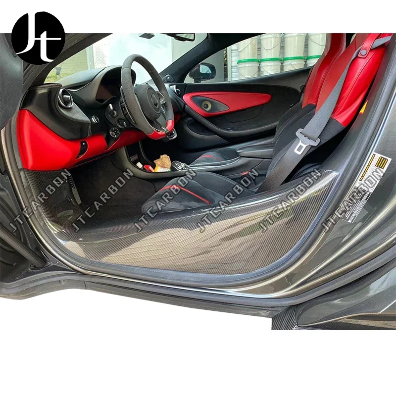 Gute Ausstattung Innen schwellen türmclaren 540C 570S 600LT Trockene Kohlefaser-türschwellen педаль tür verkleidungen