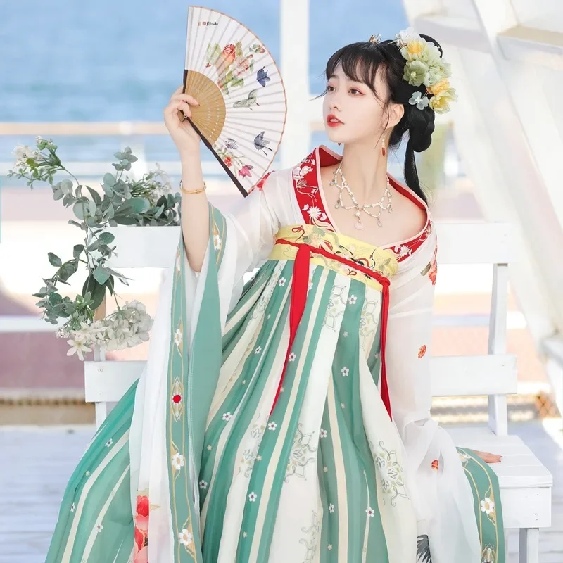 NT182 оригинальное подлинное женское платье Hanfu в китайском стиле с вышивкой и