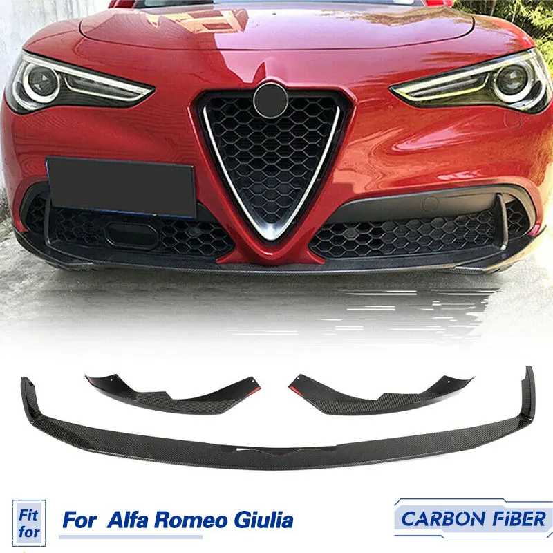 Автомобильный передний бампер сплиттер для губ спойлер из углеродного волокна