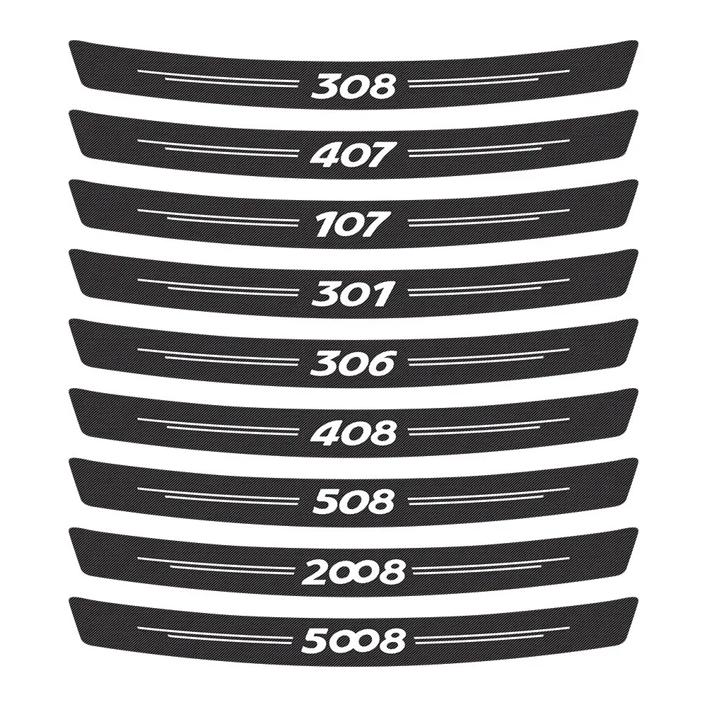 

1 шт. Защитная Наклейка на задний бампер автомобиля для Peugeot 307 206 308 407 207 3008 208 508 2008 301 408 107 607 5008 аксессуары