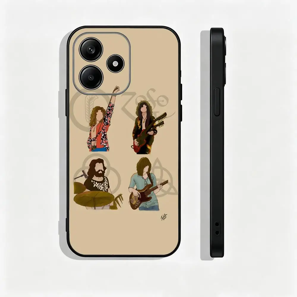 Фото Стильный чехол для телефона с изображением группы Zeppelin для Xiaomi Redmi Note 14 13 12 11 Pro Plus S 5G 14C A3, мягкий черный чехол №4