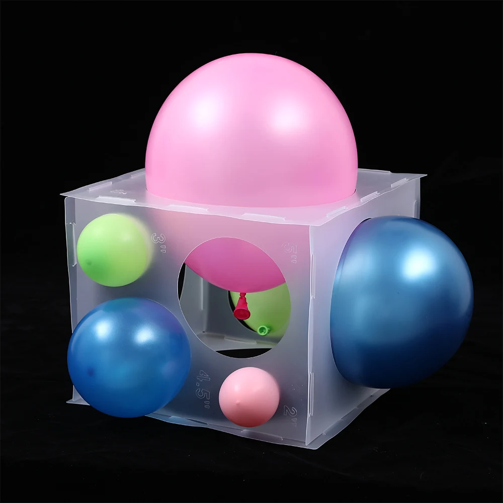 

11 отверстий складной пластиковый воздушный шар размер r коробка воздушные шары Размер инструмент для измерения для свадьбы дня рождения ве...