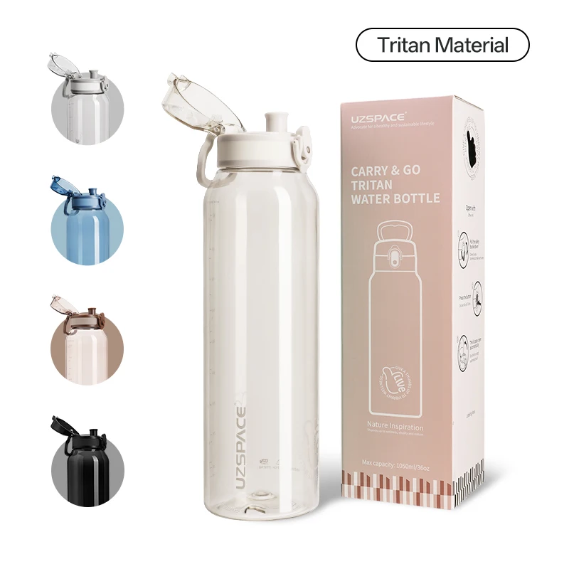 

Новая бутылка для воды UZ 1L без BPA, портативная герметичная спортивная бутылка для напитков, пластиковая чашка большой емкости для школы, путешествий, альпинизма, тренажерного зала