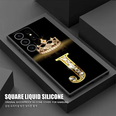 Чехол Letter M L E T K J I U S25 Ultra для Samsung Galaxy S25 S24 S23 S20 S21 FE S22 Ultra S10 S24 Plus 5G, мягкий чехол для телефона