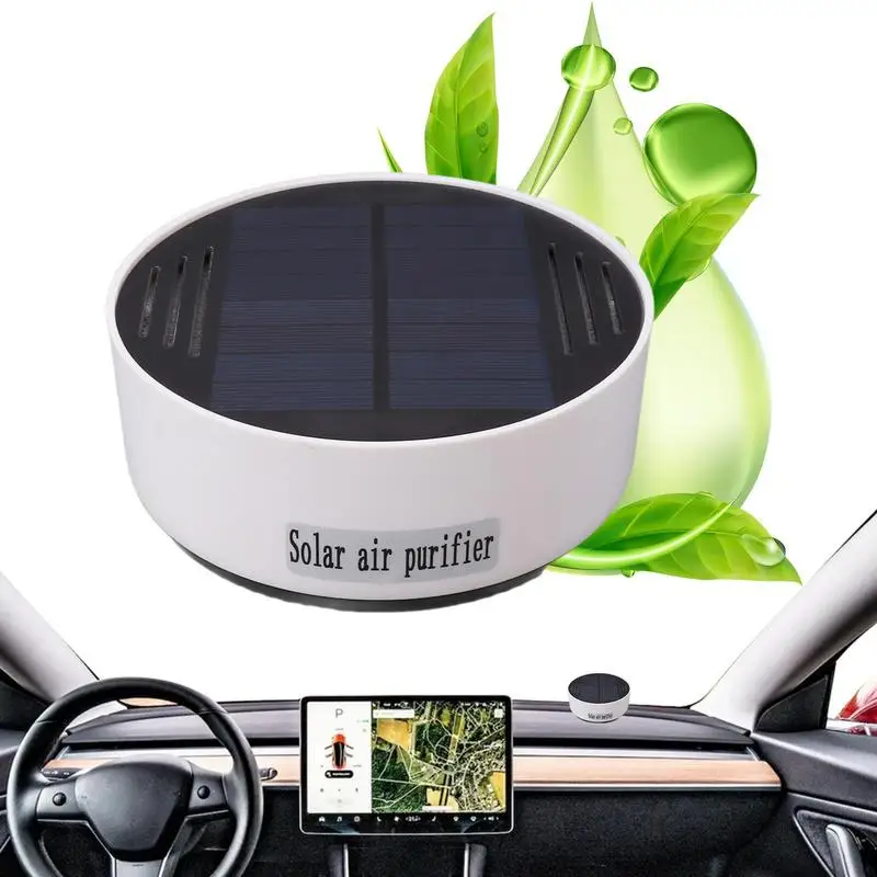 

Car Air Purifier Solar Charging Small Air Cleaner For Car Home Auto Air Freshener Filter For Clean Air Eliminates Dust Smoke