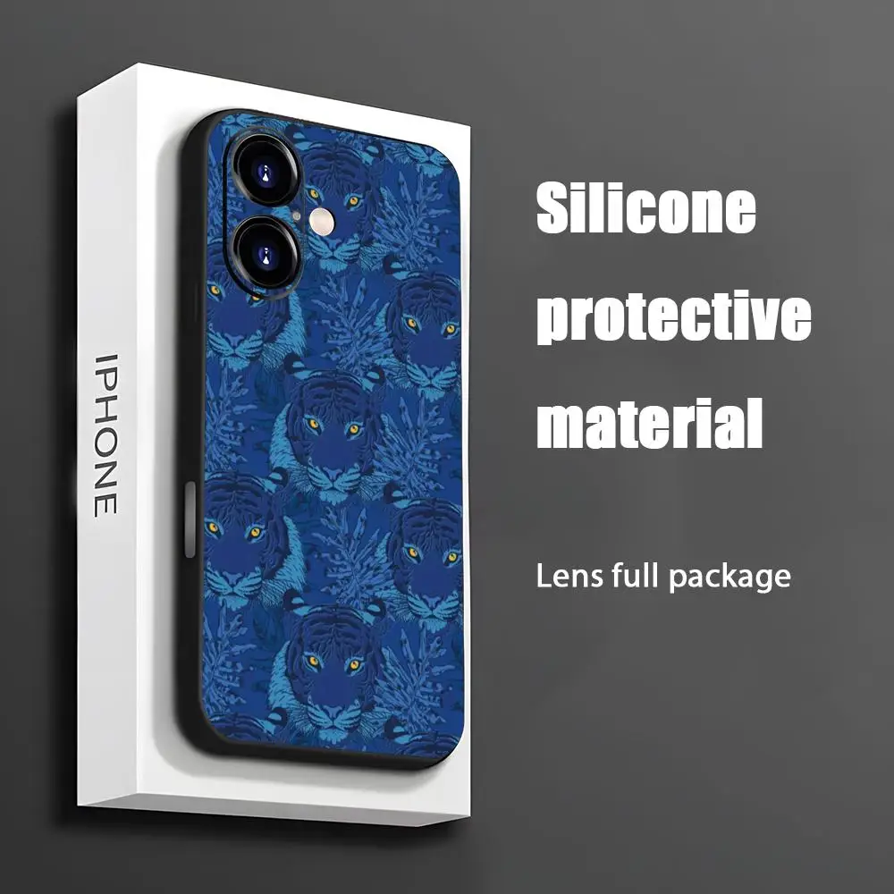 L-leop-ardS брендовый чехол для телефона T-tiger iPhone 16 15 14 13 12 11 X XR XS 8 Plus Mini Pro Max мягкий