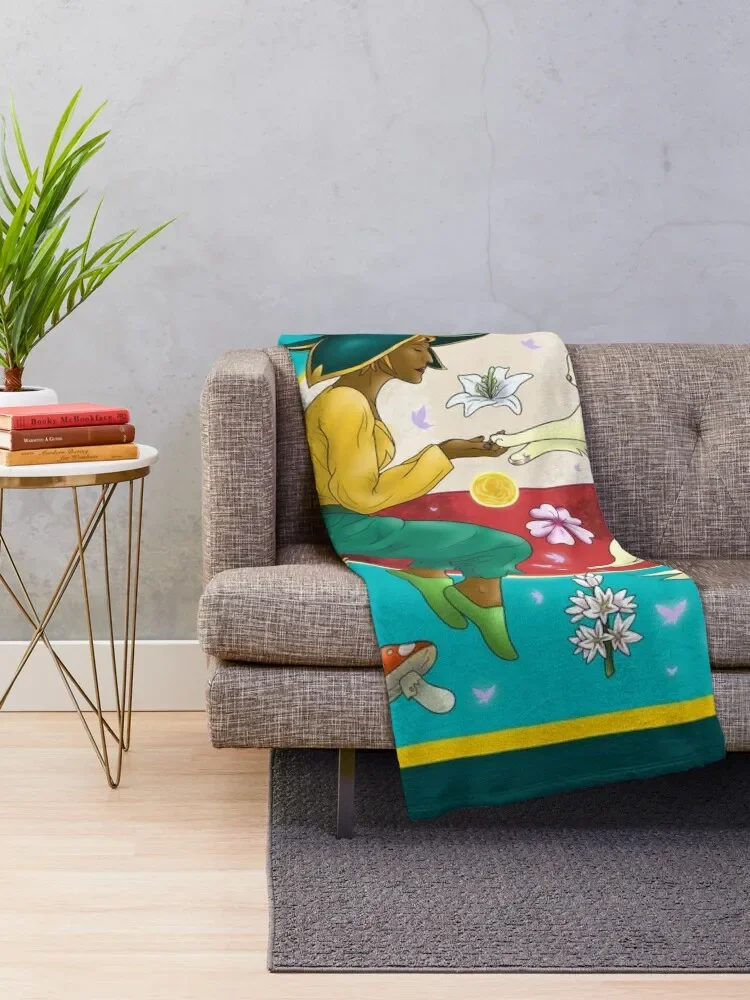 Летнее фланелевое одеяло для дивана и кровати Spiritfarer