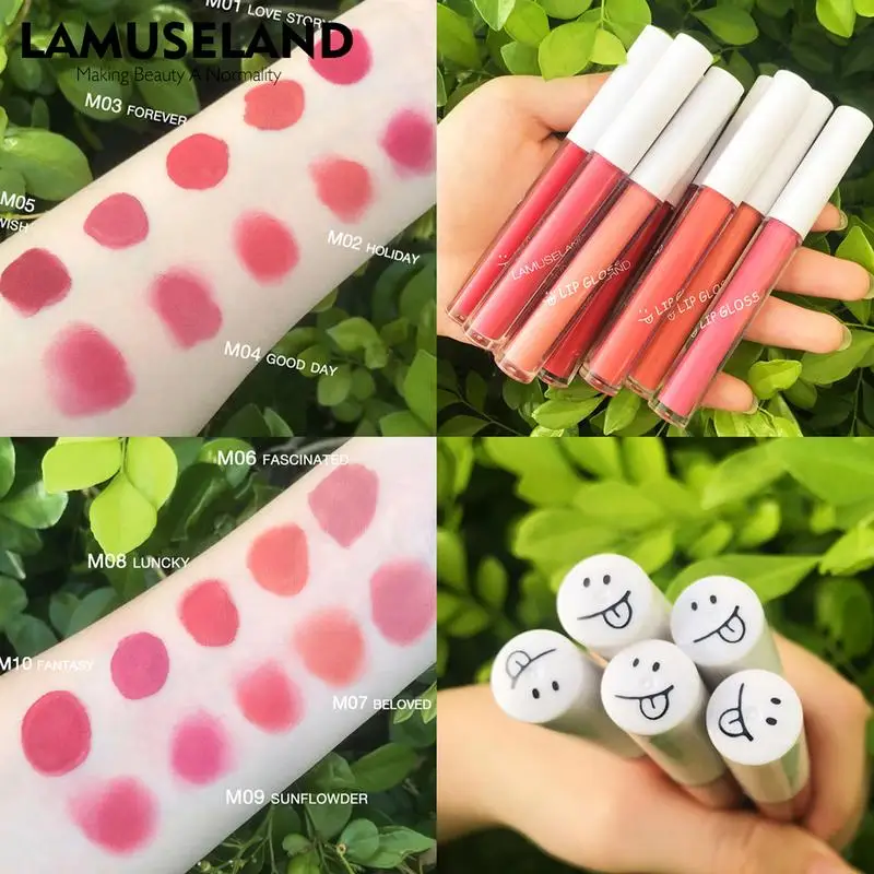 

Fuller Lip Gloss Lip Gloss Set 6pcs High-shine Matte Lipstick Set Long-lasting Waterproof Plump Liquid Lip Gloss For Dry Lips