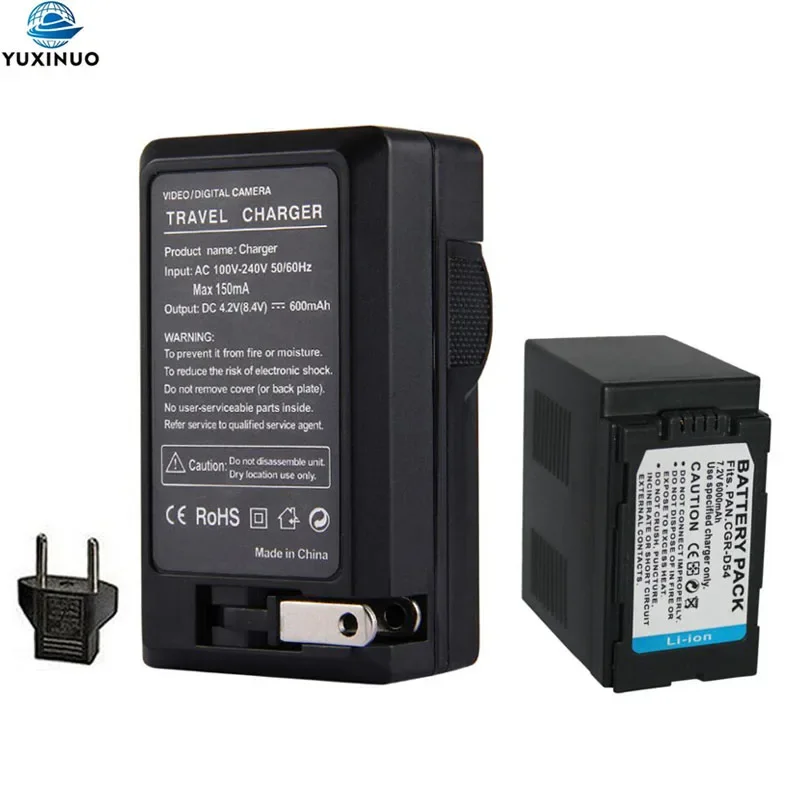 

5400 мА · ч Φ D54S D54pro CGRD54 CGRD54S аккумулятор + зарядное устройство для Panasonic
