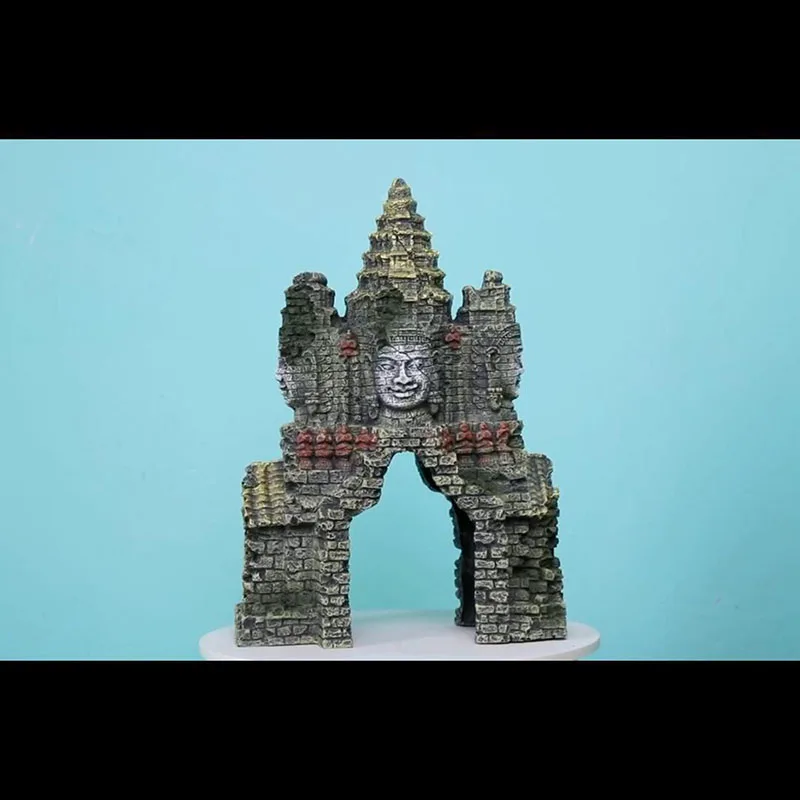 

Камбоджийская четырехсторонняя статуя Будды, декоративные рыбы, чтобы избежать украшения, аквариумный замок, аквариумный Декор