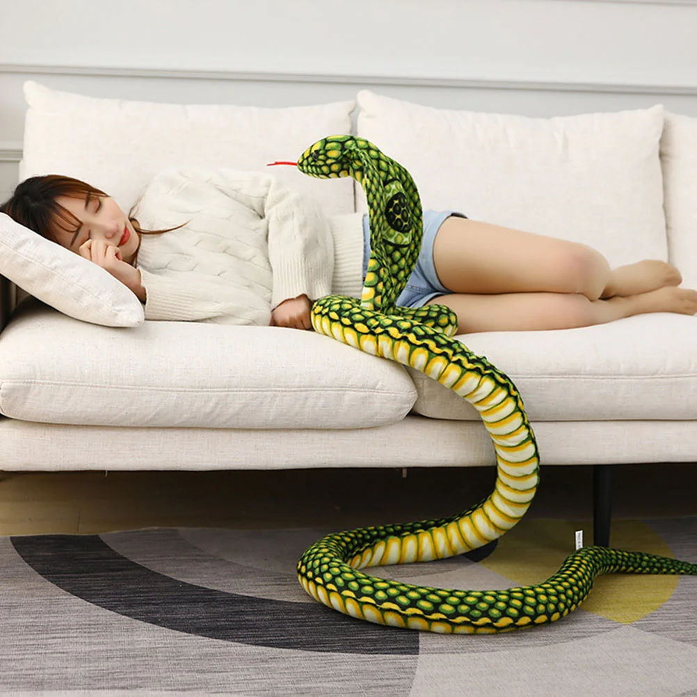 

Stuff Animal Comfortable Snake Filling Children Decorative Short Plush Kid Toy