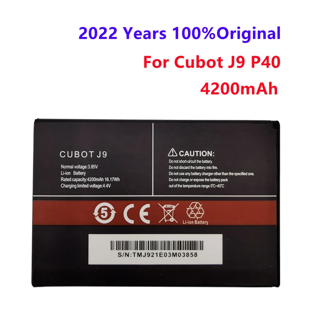 

100% Оригинальный аккумулятор 4200 мАч для Cubot J9 P40 мобильный телефон высококачественные сменные батареи аккумулятор
